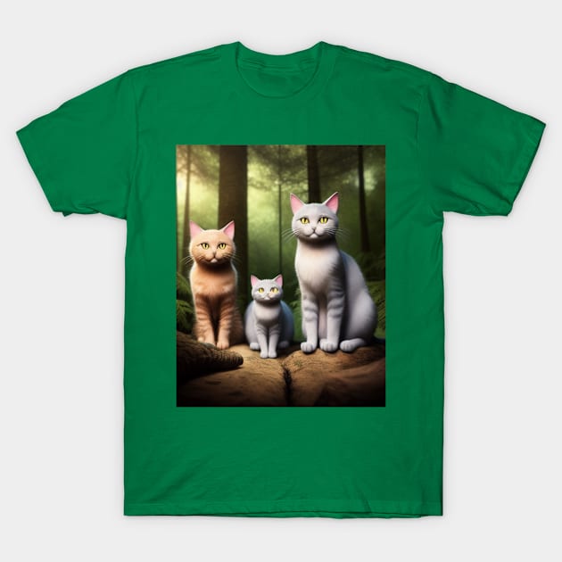 Cat family T-Shirt by Be stronger than your past